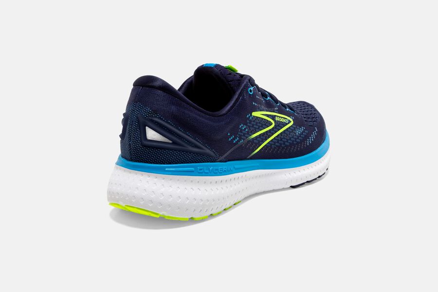 Brooks Israel Glycerin 19 Road Running Shoes Mens - Navy/Blue - QLX-283410